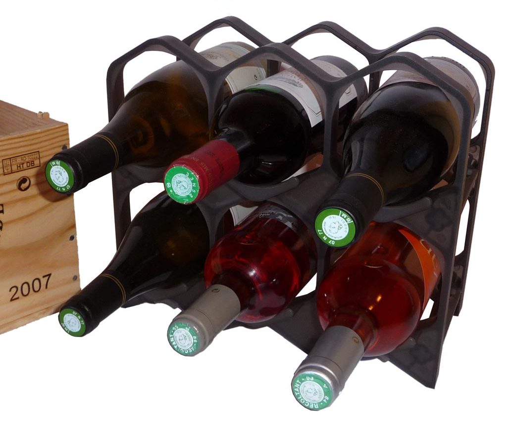 Les casiers drinkcase noir permettent de ranger 6 bouteilles de vin par exemple