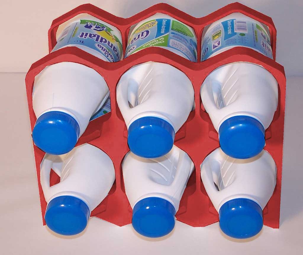 Les bouteilles de lait peuvent être rangées dans les casiers à bouteilles de Drinkcase